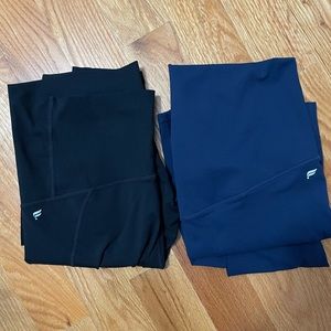 High waisted Purelux Fabletics Maternity Leggings-Navy and Black